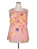 Avenue 100% Polyester Pink Sleeveless Blouse Size 14 - 16 Plus - photo 1