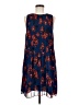 Halogen 100% Polyester Print Blue Casual Dress Size M - photo 1