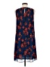 Halogen 100% Polyester Print Blue Casual Dress Size M - photo 2