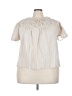 Old Navy 100% Cotton Ivory Short Sleeve Blouse Size 3X - photo 1