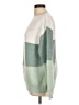 Unbranded 100% Acrylic Color Block Green Pullover Sweater Size L - photo 5
