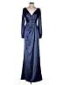 REVELRY 100% Polyester Blue Cocktail Dress Size 4 - photo 1