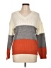 Unbranded Color Block Orange Pullover Sweater Size L - photo 1