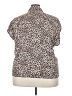 Torrid 100% Rayon Animal Print Tan Short Sleeve Blouse Size 3X Plus (3) - photo 2