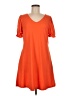Unbranded Solid Orange Casual Dress Size M - photo 1