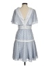 Gianni Bini 100% Polyester Chevron-herringbone Blue Casual Dress Size 6 - photo 2