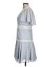 Gianni Bini 100% Polyester Chevron-herringbone Blue Casual Dress Size 6 - photo 5