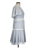 Gianni Bini 100% Polyester Chevron-herringbone Blue Casual Dress Size 6 - photo 4
