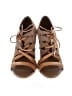 Tod's Color Block Marled Solid Brown Tan Heels Size EU 38 1/2 - photo 2