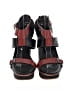 Tod's 100% Leather Color Block Brown Black Sandals Size EU 38 1/2 - photo 2