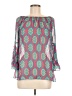 Rouge 100% Polyester Teal 3/4 Sleeve Blouse Size M - photo 1