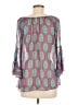 Rouge 100% Polyester Teal 3/4 Sleeve Blouse Size M - photo 2