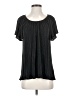Roz & Ali 100% Polyester Black Short Sleeve Blouse Size S - photo 1
