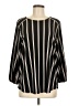 Adrianna Papell Black Long Sleeve Blouse Size L - photo 1