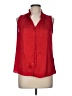 Banana Republic 100% Polyester Red Sleeveless Blouse Size M - photo 1