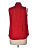 Banana Republic 100% Polyester Red Sleeveless Blouse Size M - photo 2