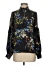 Parker 100% Polyester Floral Black Long Sleeve Blouse Size S - photo 1
