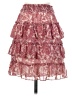 Express 100% Polyester Paisley Pink Casual Skirt Size XS - photo 1