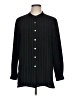 Betu Stripes Black Long Sleeve Button-Down Shirt Size L - photo 1