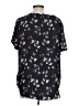 Joe Fresh 100% Polyester Black Short Sleeve Blouse Size L - photo 2