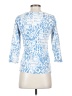Ruby Rd. Blue 3/4 Sleeve Blouse Size S - photo 2