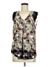 Daniel Rainn 100% Polyester Floral Black Sleeveless Blouse Size M - photo 1