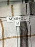 AEMI+CO Plaid Silver 3/4 Sleeve Blouse Size M - photo 7