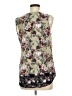 Daniel Rainn 100% Polyester Floral Black Sleeveless Blouse Size M - photo 2