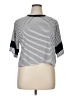 Sundry Stripes Silver Short Sleeve Turtleneck Size XL (4) - photo 1