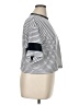 Sundry Stripes Silver Short Sleeve Turtleneck Size XL (4) - photo 4