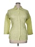 Unbranded 100% Polyester Green 3/4 Sleeve Blouse Size XL (estimated) - photo 1
