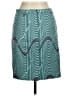 Halogen Chevron-herringbone Teal Casual Skirt Size 8 - photo 2