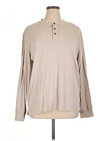 Arrow Long Sleeve Henley (view 1)