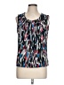 Jones Studio Black Blue Sleeveless Blouse Size L (estimated, petite) - photo 1