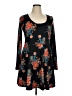Forever 21 Print Black Casual Dress Size 1X - photo 1