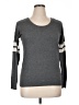 Pink Rose Gray Pullover Sweater Size XL - photo 1