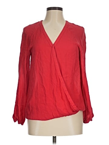 Parker Long Sleeve Silk Top (view 1)