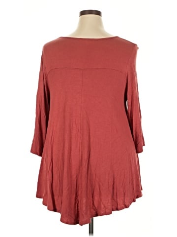 Green Envelope 3/4 Sleeve Top (view 2)