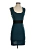 Forever 21 Color Block Teal Cocktail Dress Size S - photo 1