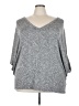 Ava & Viv Gray Poncho Size 4X - photo 1