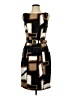 Cache Graphic Brown Casual Dress Size 10 - photo 1