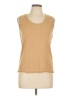 Ruby Rd. Tan Sleeveless Top Size L - photo 1