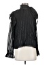 Intermix Black Long Sleeve Silk Top Size 4 - photo 1