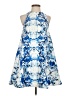 Elliatt Print Blue Casual Dress Size XS - photo 1