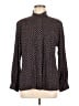 Pendleton 100% Rayon Polka Dots Black Long Sleeve Blouse Size 8 - photo 1