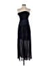 Silence and Noise 100% Polyester Blue Black Cocktail Dress Size 4 - photo 1
