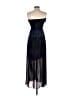 Silence and Noise 100% Polyester Blue Black Cocktail Dress Size 4 - photo 2