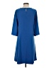 J.Jill Solid Blue Casual Dress Size S - photo 2