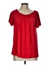 Gibson Red Short Sleeve Blouse Size L - photo 1