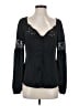 Majorelle 100% Polyester Black Long Sleeve Blouse Size S - photo 1